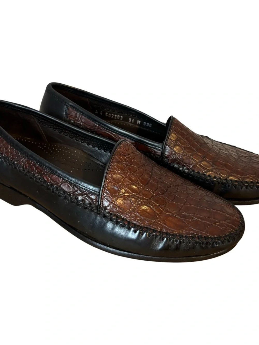 Cole Haan Bragano Genuine Crocodile Crafted Italy Loafers Shoes Men’s Size 9.5 M